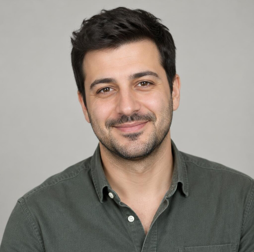 Portrait of a smiling man in a casual shirt